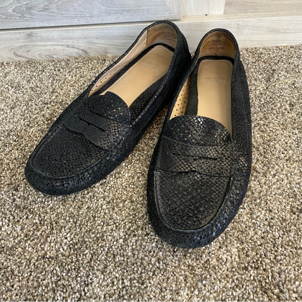 Johnston & Murphy Women's Moccasin Loafer Penny 8